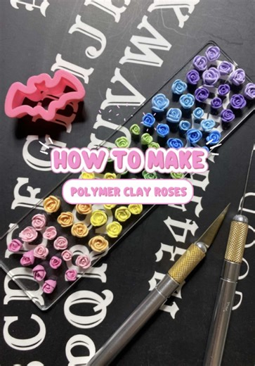 In this tutorial I show you how to sculpt simple roses out of polymer clay! You can make these without any tools if you want to, but I do recommend at least a ball tool to help thin out your petals consistently. What else would you like to learn how to make? #polymerclay #polymerclayflowers #polymerclaytutorial #polymerclayroses #polymerclayearrings