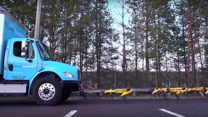 A Bunch of Boston Dynamics' Robot Dogs Work Together to Pull a Truck