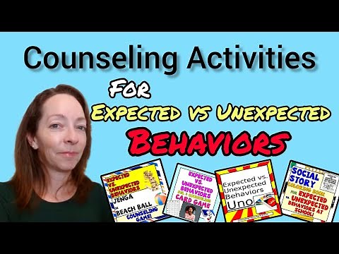 Fun Counseling Activities for Students to Learn Expected vs Unexpected Behaviors at School