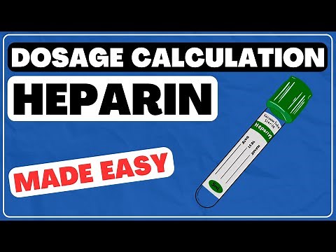 08 - Heparin Calculation - Dosage Calculations (Med Math) MADE EASY for Nursing School & NCLEX