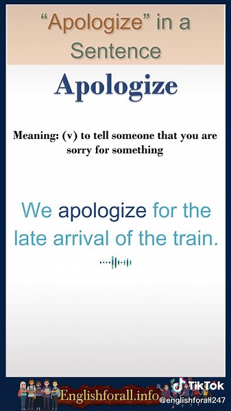 Understanding the Meaning of 'Apologize' in English