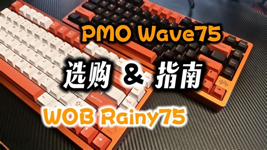 4分钟告诉你 新配色雨75和wave75该如何选 - WOB Rainy75|PMO Wave75准客制化铝坨坨机械键盘