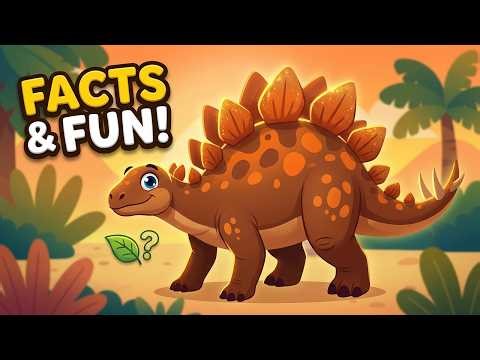 Herbivore Dinosaur Song | Stegosaurus Fun Facts for Children
