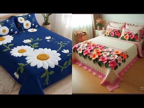 TRENDY Crochet Bed Sheet Designs You Will LOVE