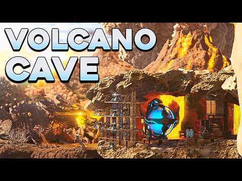 We Built the Greatest Volcano Cave in ARK PvP...