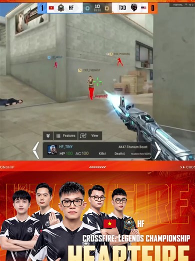 🔥 HEARTFIRE tại Bảng B với lối đánh rực lửa, bản lĩnh thép. Cùng xem lại loạt highlight đỉnh cao của HEARTFIRE trên hành trình chinh phục giải SEA!🏆 #CrossfireLegendsVNG #CFL #crossfirelegends #CFLC