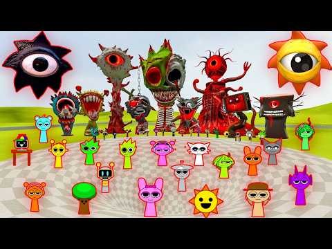 SPARTAN KICKING ALL PHASE MR SUN MOON TREE FUN COMPUTER SPRUNKI EVOLUTION BIG FUNNEL Garry's Mod