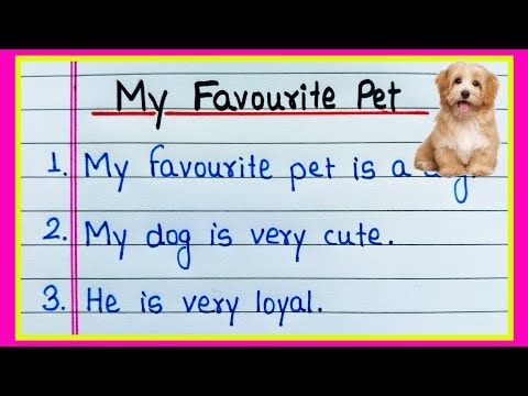 10 lines on My favourite pet | My favourite pet animal dog | Few lines about My favourite pet dog
