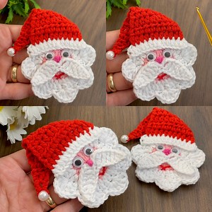 134K views · 1.1K reactions | Merry Christmas  Sweet Santa!** I'm making a very easy crochet Santa #SantaClausApplique #ChristmasCrochet #SantaOrnament #CrochetPDFPattern #BeginnerCrochet #HolidayCrochet #SantaCrochetPattern #CrochetDecoration #ChristmasApplique #EasyCrochetPattern #CrochetChristmas #SantaKeychain #InstantDownload | My Hobby | Facebook