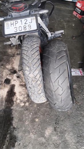 190 tyre Ktm bike 200❤️...............#duke200 #190tyre 😍