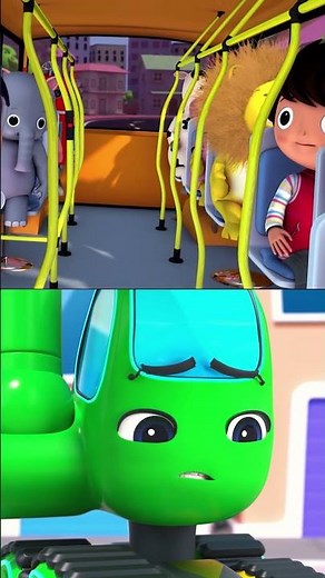 Buster's Tyres Go POP💥 #bus #wheelsonthebus