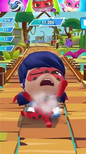 Talking Tom Hero Dash - Ladybug Hero Gameplay! (Miraculous Ladybug Update) #tomherodash