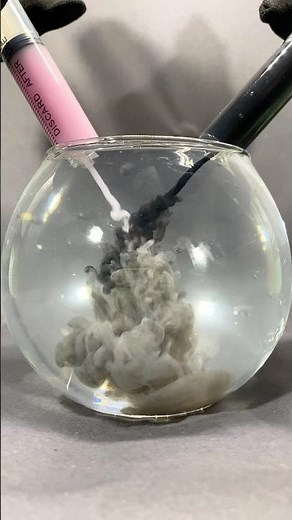 Satisfying Pink & Black Ink Explosion in Water 😍💥