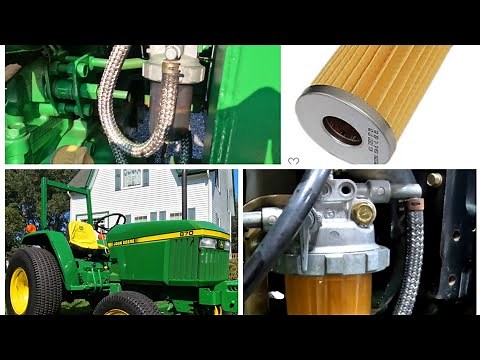 John Deere Fuel Filter Change And Fuel Strainer Bowl Cleaned