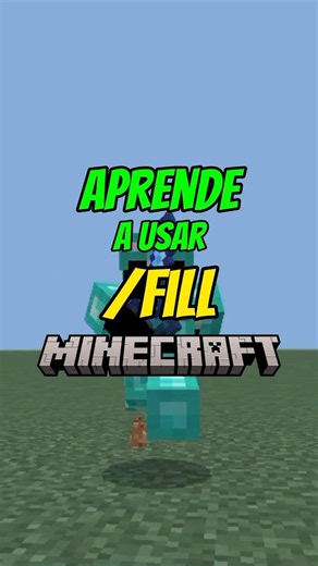 COMO USAR /FILL EN MINECRAFT | #minecraft #comandos #bedrock #shorts #viral #music #mcpe