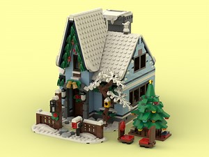 LEGO MOC-92758 Winter Cabin (Modular Buildings 2021)