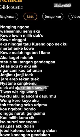 Lirik Lagu Nemen-Gildcoustic Part 248 🎶