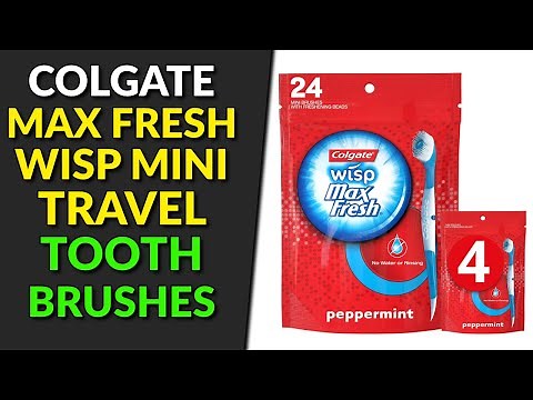 Colgate Max Fresh Wisp Disposable Mini Travel Toothbrushes