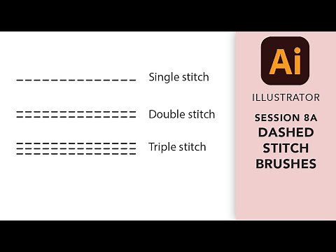 Adobe Illustrator: Creating dashed stitch pattern brushes for fashion tech sketches