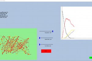 SARS-CoV-2 Interactive Simulation-Visualization