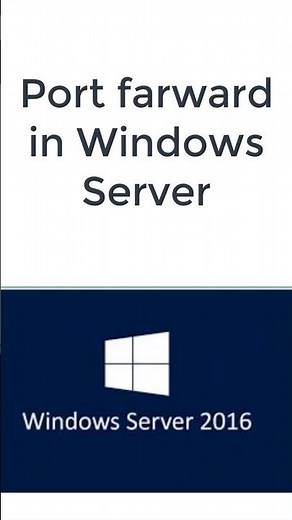 How to port forward in Windows Server. #windows #tutorial