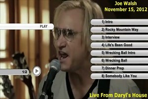 Joe Walsh - Live From Daryl's House 11.15.2012