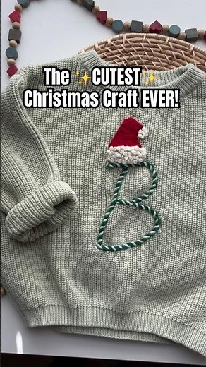 DIY Christmas Sweater Tutorial: Personalize Yours Today!🎄 #EmbroideryTutorial #ChristmasCraft