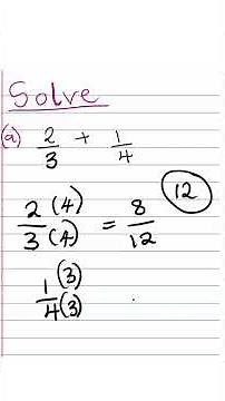 How to Add Fractions Easily