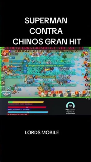 superman vs chinos bot lords mobile #lordsmobile #fyp #viral #music #phonk #anime