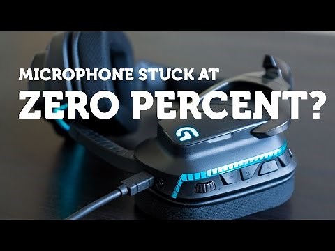 Logitech G633 microphone levels stuck at 0%