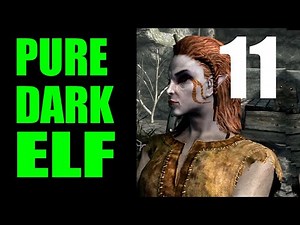 Skyrim PURE DARK ELF Challenge Run Walkthrough Part 11: Gallows Hall & the Paralyze Spell