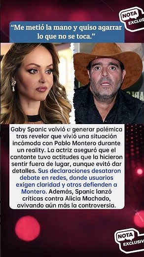 😱 Gaby Spanic arremete contra Pablo Montero… y lanza grave acusación en su contra