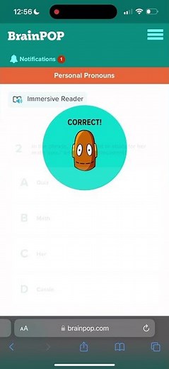 Brainpo answers 🤫🤫 (quiz personal pronouns)