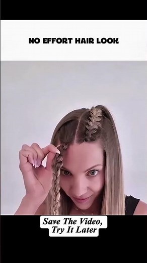 Cute & Simple Hairstyle Tutorial | Easy Everyday Hair Look #cutehairstyle #hairstyletutorial