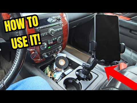 How to Install & Use This Cup Holder Mounted Phone Holder