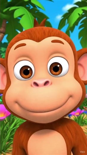 Monkey Body Parts Cartoon | Learn Body Parts with Funny Monkey 🐵 | #viral #short #monkey