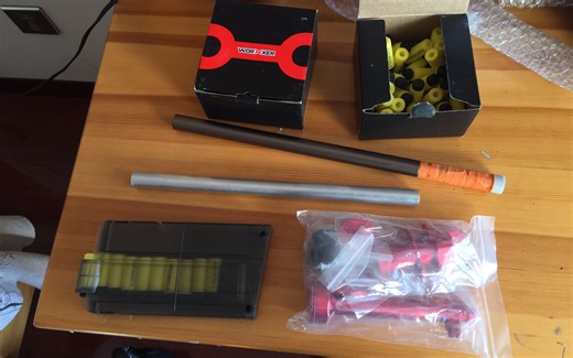 NERF 下场神器长狙 黄狙 短弹套+工匠膛线管&短单&弹匣 挑战玄学NERF最高准【寒火】