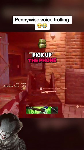 Pennywise Voice Chat Prank in Call of Duty Lobbies