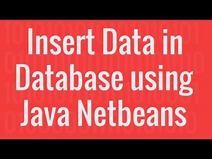 How to Insert/Add Data in MYSQL using JAVA in NetBeans