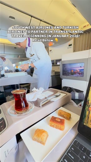 🌍✈️ Big Travel News! Turkish Airlines & Southwest Airlines Just Signed a Game-Changing Interline Deal for 2026! 🇹🇷🇺🇸 Starting January 2026, travelers flying between the U.S. and Turkiye will get a much smoother, more connected experience thanks to a new interline partnership between Southwest Airlines and Turkish Airlines. This means you’ll soon be able to book a single ticket that combines: • Your Southwest domestic flight in the U.S. ➡️ with a Turkish Airlines international flight to Ista
