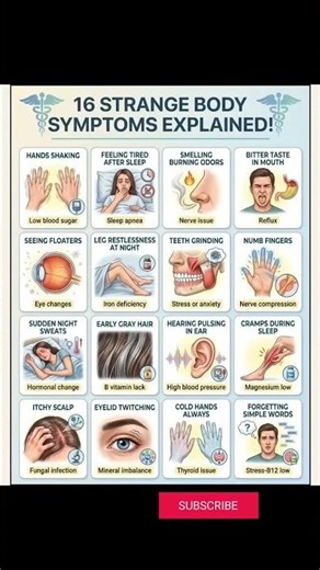 16 Strange Body Symptoms You Should NEVER Ignore 😱| Hidden Health Warning Signs #shorts #shortsviral
