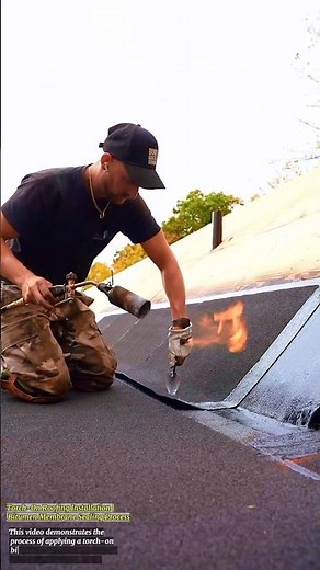 Torch-On Roofing Installation | Bitumen Membrane Sealing Process