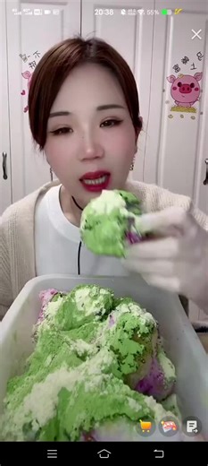 Unique Green Ice Cream Flavor Experience at Home