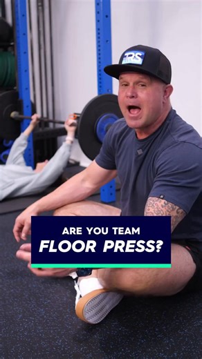 Team Floor Press over here. 👋 Here’s why this underrated lift deserves a spot in your rotation ⤵️ 1️⃣ Pain-friendly pressing: If bench presses or push-ups light up your shoulders, the floor press can get you pressing under load sooner without aggravating those positions. 2️⃣ No rack, no problem: All you need is a barbell or dumbbells. The floor press lets you train strong pressing mechanics at home without a full gym setup. 3️⃣ Built-in ROM check: The bench press demands full shoulder extension