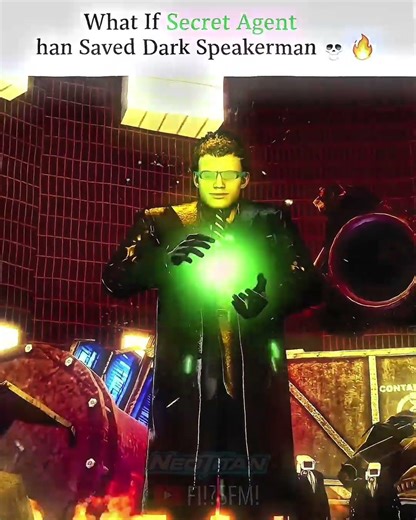 What If Secret Agent han Saved Dark Speakerman 🔥 #skibiditoilet #edit #fypシ゚ #viral #foryou