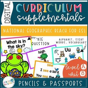 Digital Curriculum Supplement for National Geographic Reach ESL Level A Unit 8