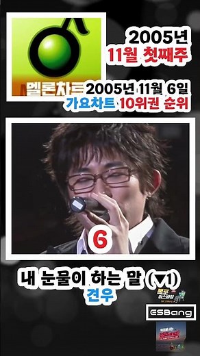 2005년 11월 1주 멜론 가요차트 10위권 순위 / 00s K-Pop Chart Rewind #에픽하이 #이효리 #리쌍 #엠투엠 #휘성 #견우 #장우혁 #프리스타일 #핑클
