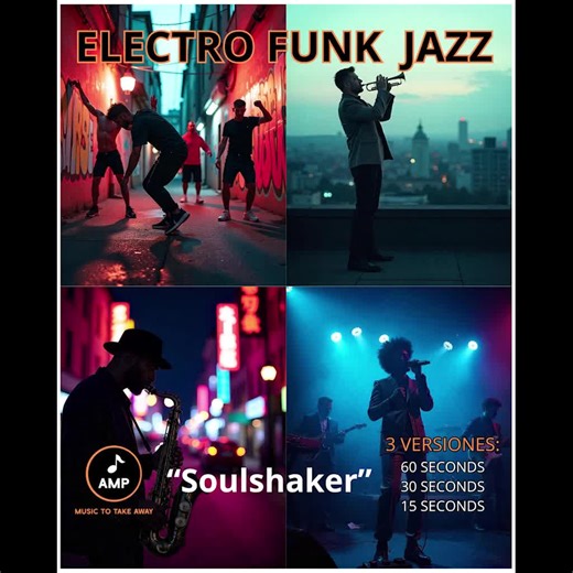 🎷 ¿Buscas groove y estilo para tus vídeos? 🔥 Soulshaker es una pista Electro Funky Jazz con ritmo contagioso y vibras retro modernas. 🕺 Ideal para intros, reels, cortos, publicidad o redes sociales. 🎵 Incluye 3 versiones (60s, 30s y 15s) para máxima flexibilidad. 🎧 Audio profesional Licencia comercial lista para usar. 🛒 Disponible en la tienda: https://payhip.com/b/yhSGi 🎁 50% de descuento para los primeros 50 suscriptores: https://bit.ly/música-suscribirme #Soulshaker #FunkyJazz #Electro
