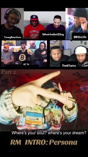 Pt2 - yt reactors lovin RM ~ this rap is 🔥💜 (ToneyReactions, WhatchaGot2Say, BRISxLife, RT TV, TheKTwins) #bts #myhappyplace #btsarmy #rm #persona #namjoon