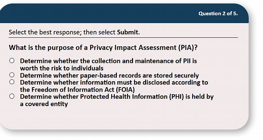 What is the purpose of a Privacy Impact Assessment (PIA)?Dete... | Filo